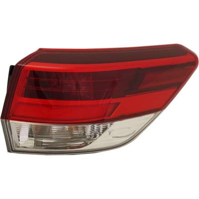 Rareelectrical - Tail Light Compatible With 2018-2019 Toyota Highlander 2.7L 3.5L I4 Right Passenger Side Led - Image 2