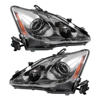 New Pair Of Halogen Headlight Compatible With Lexus Is250 2006-2008 By Part Number 81130-53270
