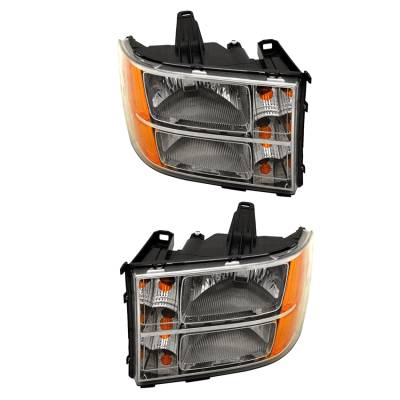 New Halogen Headlight Compatible With Gmc Sierra 3500 Hd Sle Slt Wt 2007-2014 By Part Number