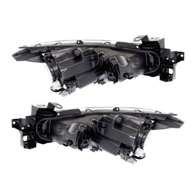 Rareelectrical - New Pair Of Hid Headlight Compatible With Mazda 3 Sedan 2014-2018 By Part Number Bhn2-51-031B - Image 2