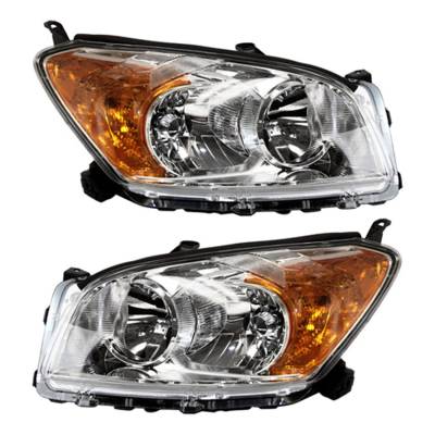New Pair Of Headlight Compatible With Toyota Rav4 Base Sport 2009-2012 By Part Number 81110-0R010
