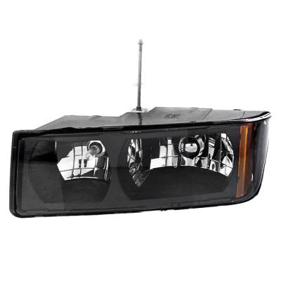 New Left Headlight Compatible With Chevrolet Avalanche 2500 Base Crew 5.3L 4 Door 2002-2004 By Part