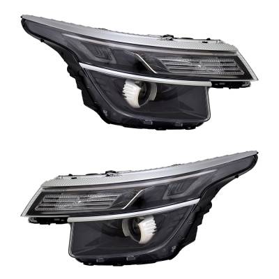 Rareelectrical - New Pair Of Headlights Compatible With Kia Seltos Ex Sport Utility 4-Door 1.6L 2021 2022 2023 By - Image 1