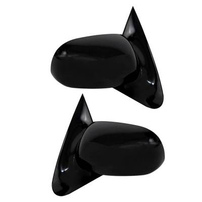 Rareelectrical - New Pair Of Door Mirrors Fits Chevrolet Cavalier Ls 2.4L 2002 Gm1321149 10362464 - Image 2