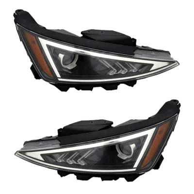 New Pair Of Headlight Compatible With Hyundai Elantra Se Sedan 2019-2020 By Part Number 92102-F3500