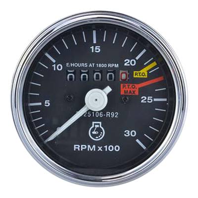 Rareelectrical - New Dual Tach Hourmeter Compatible With International Harvester 2400 Diesel Gas 2500A Hydro - Image 1