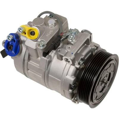 New 6-Groove Pulley A/C Compressor Compatible With Bmw 328I Base 6 Cyl 3.0L 323I Base 6 Cyl 2.5L
