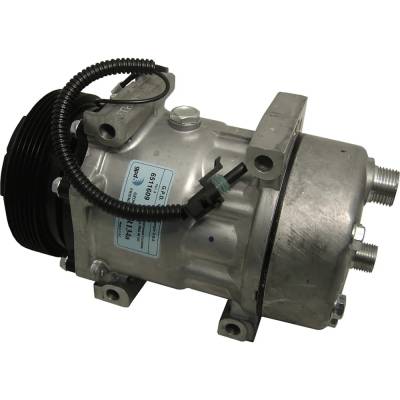 New 6-Groove Pulley A/C Compressor Compatible With Jeep Cherokee Se 4 Cyl 2.5L Cherokee Classic 6