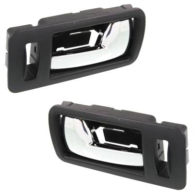 Rareelectrical - Front Driver And Passenger Side Interior Door Handle Compatible With 2005-2014 Ford Mustang Chrome - Image 3