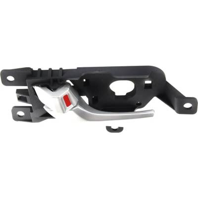 Rareelectrical - Left Rear Interior Door Handle Compatible With 2013-2019 Hyundai Santa Fe Silver With Lock Button - Image 4