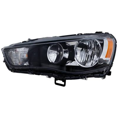 Headlight Compatible With 2010-2013 Mitsubishi Outlander 2.4L 3.0L I4 Left Driver Side Halogen