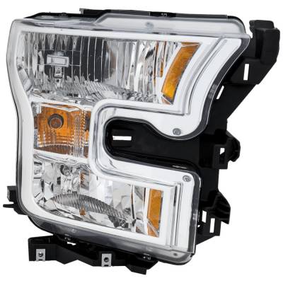 Rareelectrical - Headlight Compatible With 2015-2017 Ford F-150 3.5L 2.7L V6 Ti-Vct Right Passenger Side Halogen - Image 1