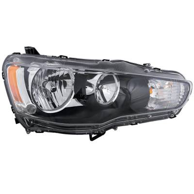 Rareelectrical - Headlight Compatible With 2009-2017 Mitsubishi Lancer 2.0L 2.4L I4 Right Passenger Side Halogen - Image 2