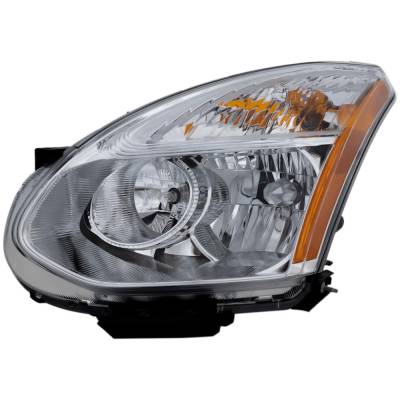 Headlight Compatible With 2011-2012 Nissan Rogue 2.5L I4 Qr25de Left Driver Side Halogen Repn100156q