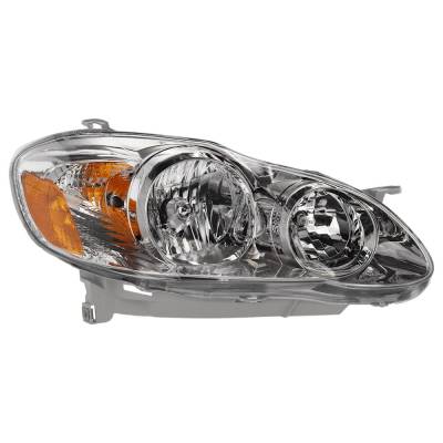 Rareelectrical - New Headlight Compatible With 2005-2008 Toyota Corolla 1.8L I4 Right Passenger Side Halogen T100127q - Image 1