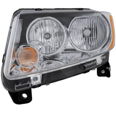 Rareelectrical - New Headlight Compatible With 2011-2013 Jeep Compass 2.0L 2.4L I4 Ecn Ed3 Left Driver Side Halogen - Image 3