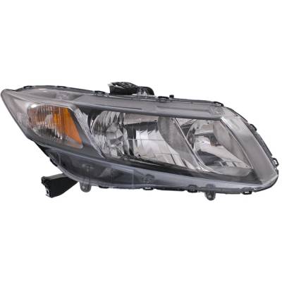 Headlight Compatible With 2013-2015 Honda Civic 1.8L 2.4L I4 R18z1 K24z7 Right Passenger Side