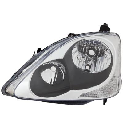Rareelectrical - Headlight Compatible With 2004-2005 Honda Civic 1.7L 2.0L I4 D17a1 D17a2 K20a3 Left Driver Side - Image 1