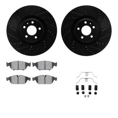 New Front Brake Disc And Pad Kit Compatible With Audi A6 Quattro Progressiv 6 Cyl 3.0L A7 Quattro