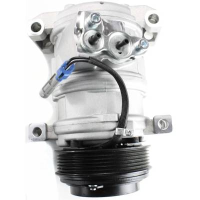 New 6-Groove Pulley A/C Compressor Compatible With Chevrolet Gmc Sierra 2500 Hd Classic Wt 8 Cyl