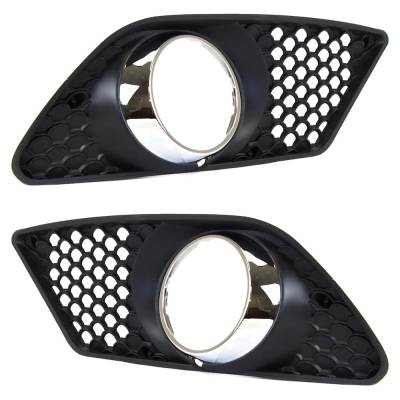 Rareelectrical - New Front Left And Front Right Fog Light Trim Compatible With Mercedes Benz C350 4Matic C250 4Matic - Image 3