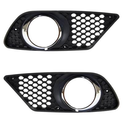 New Front Left And Front Right Fog Light Trim Compatible With Mercedes Benz C300 4Matic C350 Base