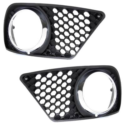 Rareelectrical - New Front Left And Front Right Fog Light Trim Compatible With Mercedes Benz C300 4Matic C350 Base - Image 2