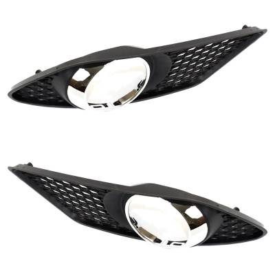 Rareelectrical - New Front Left And Front Right Fog Light Trim Compatible With Mercedes Benz C300 4Matic C350 Base - Image 4