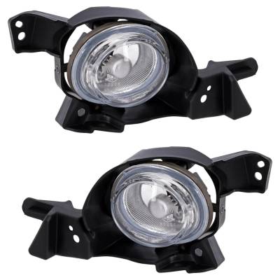 New Front Left And Front Right Fog Light Compatible With Mazda 3 Gt 4 Cyl 2.5L 3 Gx 4 Cyl 2.0L