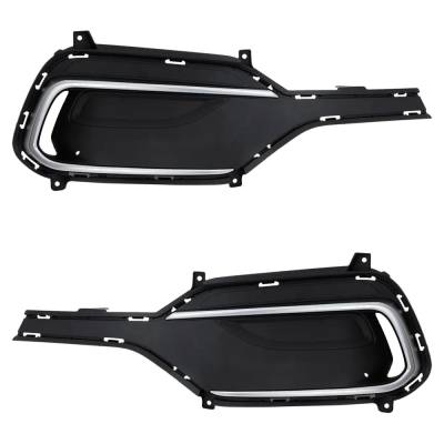 Rareelectrical - New Front Left And Front Right Fog Light Cover Compatible With Hyundai Santa Fe Sport Base 4 Cyl - Image 2