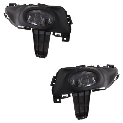 New Front Left And Front Right Fog Light Compatible With Mazda 3 S 4 Cyl 2.3L 3 Gs 4 Cyl 2.0L