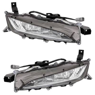 New Front Left And Front Right Fog Light Compatible With Lexus Rx450h F Sport 6 Cyl 3.5L Rx450hl