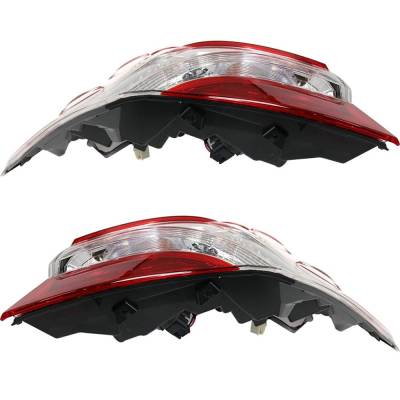 Rareelectrical - New Pair Of Outer Tail Lights Compatible With Toyota Camry Hybrid Le Se L Trd Xse Sedan 2018 2019 - Image 3