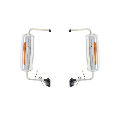 New Chrome Door Mirror Pair Compatible With International Harvester Prostar 08-12 3618472C94