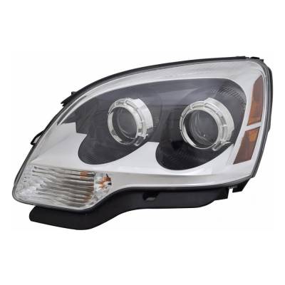 New Left Halogen Headlights Compatible With Gmc Acadia Sl Sport Utility 4 Door 3.6L 2008 2009 2010