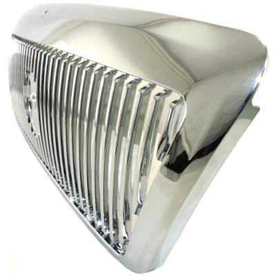 Rareelectrical - New Two Tone Chrome Grille Assembly Compatible With Mercury Grand Marquis Gs 8 Cyl 4.6L Grand - Image 2
