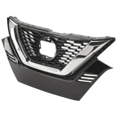 Rareelectrical - New Painted Black Grille Assembly Compatible With Nissan Rogue Sport Sv 4 Cyl 2.0L Rogue Sport S 4 - Image 2