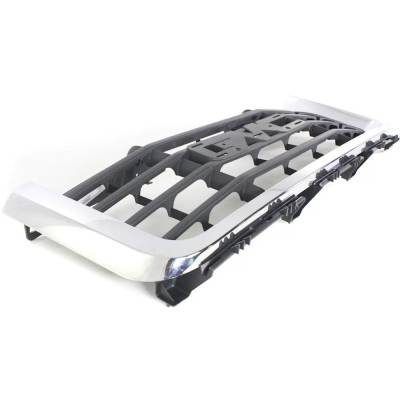 Rareelectrical - New Textured Gray Grille Assembly Compatible With Gmc Sierra 2500 Hd Slt 8 Cyl 6.0L Sierra 1500 Sle - Image 3
