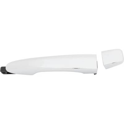 Front Left (Driver Side) Exterior Door Handle Compatible With 2014-2020 Nissan Rogue Chrome With Key
