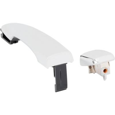Rareelectrical - Front Left (Driver Side) Exterior Door Handle Compatible With 2014-2020 Nissan Rogue Chrome With Key - Image 2