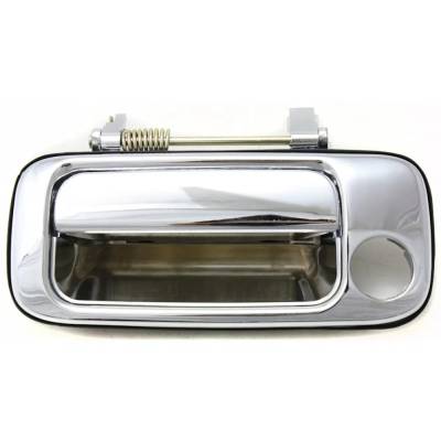 Front Driver Side Exterior Door Handle Compatible With 1991-1997 Toyota Land Cruiser Chrome With Key