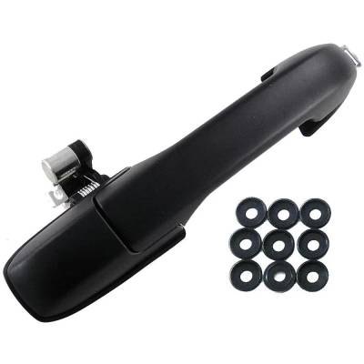 Rareelectrical - Rear Passenger Side Exterior Door Handle Compatible With 2006-2008 Honda Pilot Smooth Black Without - Image 2