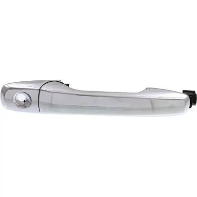 Left Front Exterior Door Handle Compatible With 2011-2019 Ford Edge Ford Explorer Chrome With Key
