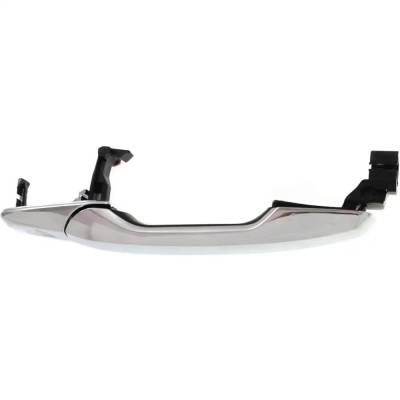 Rareelectrical - Left Front Exterior Door Handle Compatible With 2011-2019 Ford Edge Ford Explorer Chrome With Key - Image 4