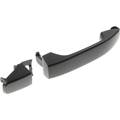 Rareelectrical - Left Rear Exterior Door Handle Compatible With 2015-2022 Gmc Canyon Chevrolet Colorado Smooth Black - Image 2