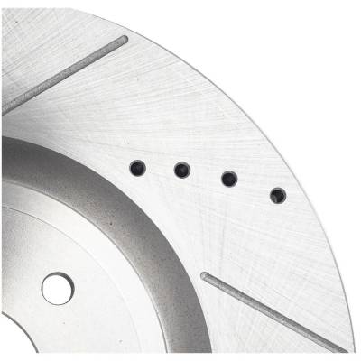 RAREELECTRICAL - New Cross-Drilled And Slotted Brake Disc Compatible With Infiniti Nissan Q50 Sensory 6 Cyl 3.0L Q70 - Image 7