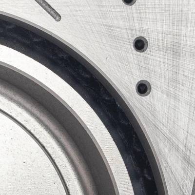 RAREELECTRICAL - New Cross-Drilled Brake Disc Compatible With Dodge Charger Daytona 8 Cyl 5.7L Charger Gt 6 Cyl 3.6L - Image 4