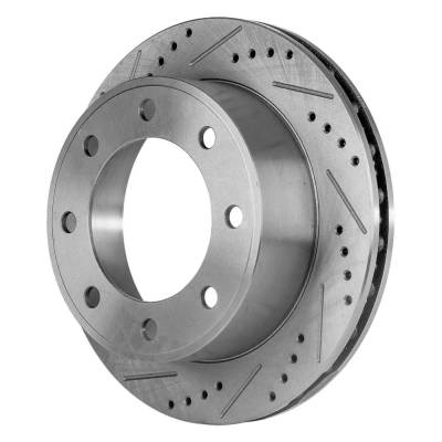 RAREELECTRICAL - New Cross-Drilled Brake Disc Compatible With Ford F-350 Super Duty King Ranch 8 Cyl 5.4L F-250 Super - Image 7