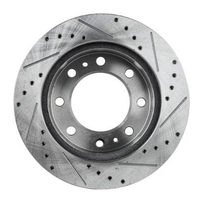 RAREELECTRICAL - New Cross-Drilled Brake Disc Compatible With Chevrolet Express 2500 Ls 6 Cyl 4.3L Silverado 1500 Wt - Image 4
