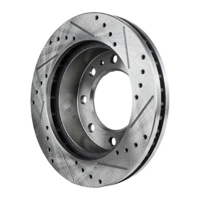 RAREELECTRICAL - New Cross-Drilled Brake Disc Compatible With Chevrolet Silverado 1500 Ls 8 Cyl 6.0L Avalanche 2500 - Image 3